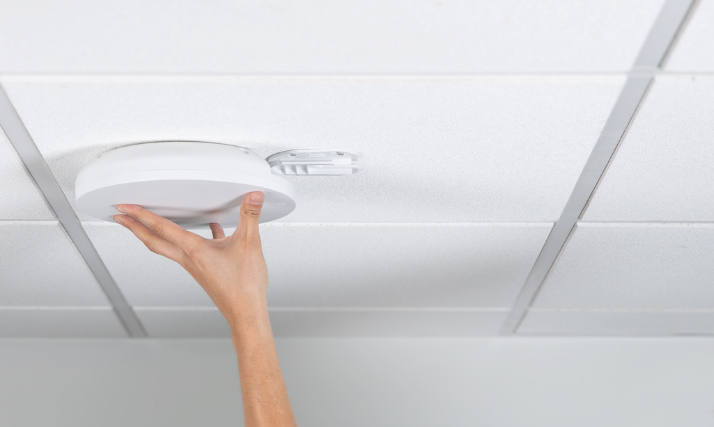 Araknis In-Ceiling Access Point Installation in Basement