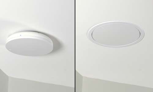 Araknis In-Ceiling Bracket Installation Before and After