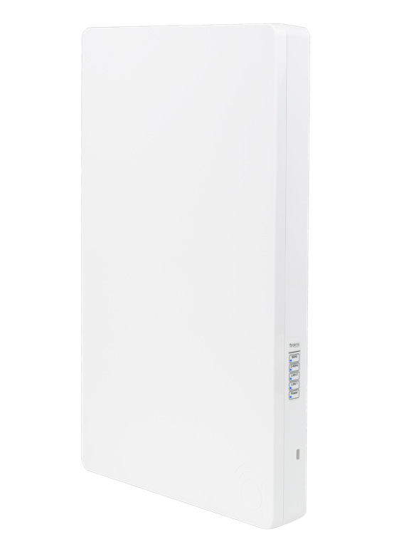 Manufacturer view of the entire tall Araknis 520 Outdoor access point, including its top and bottom