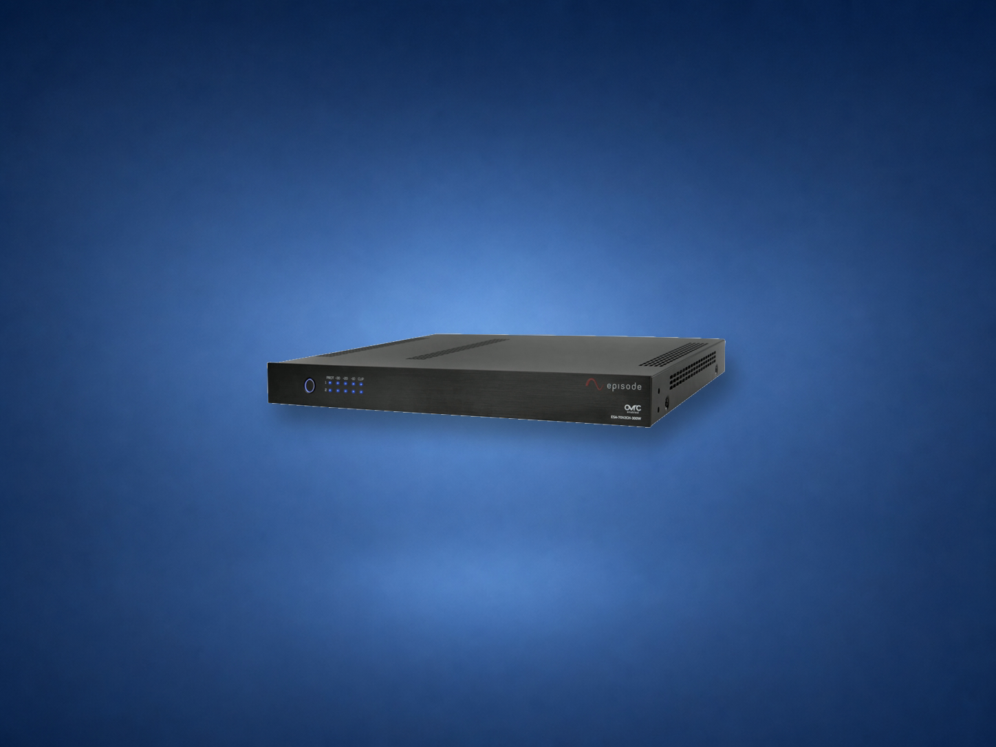 Episode ESA-70V2CH-300W amplifier on blue