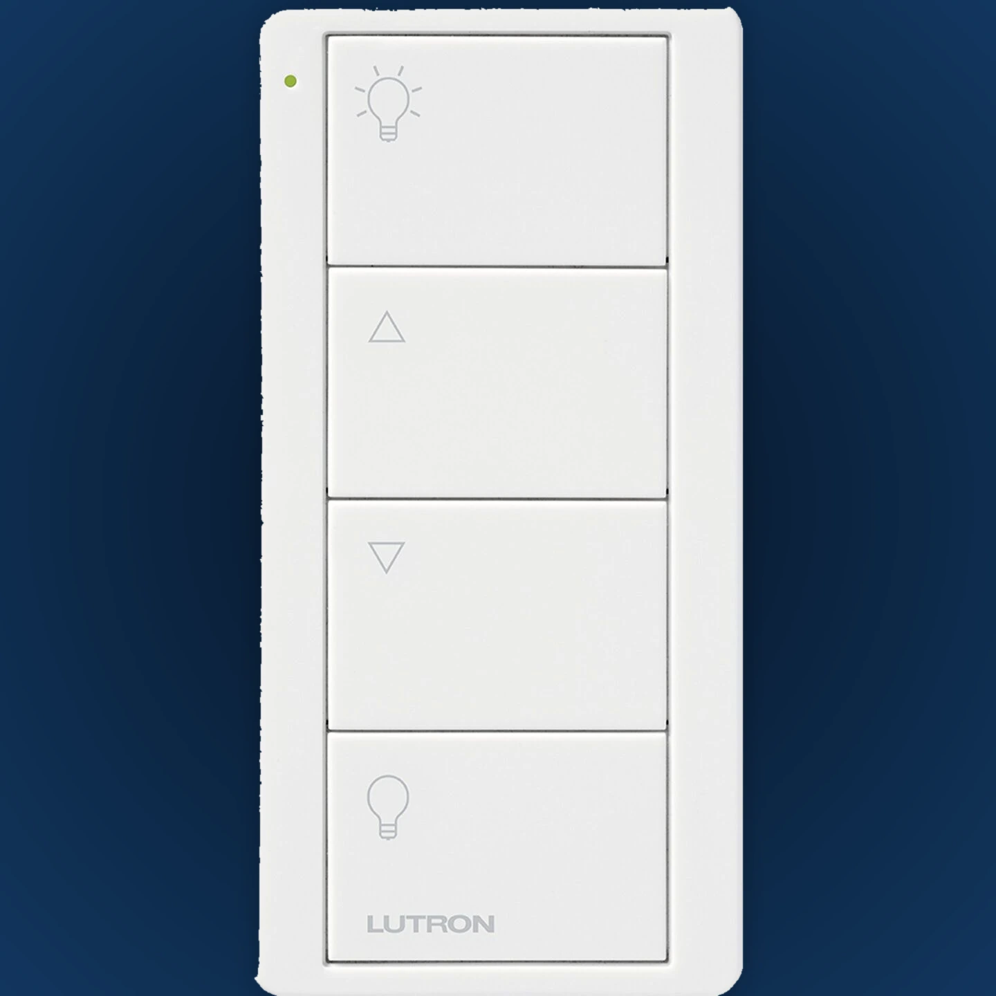 White Lutron Pico four-button scene remote