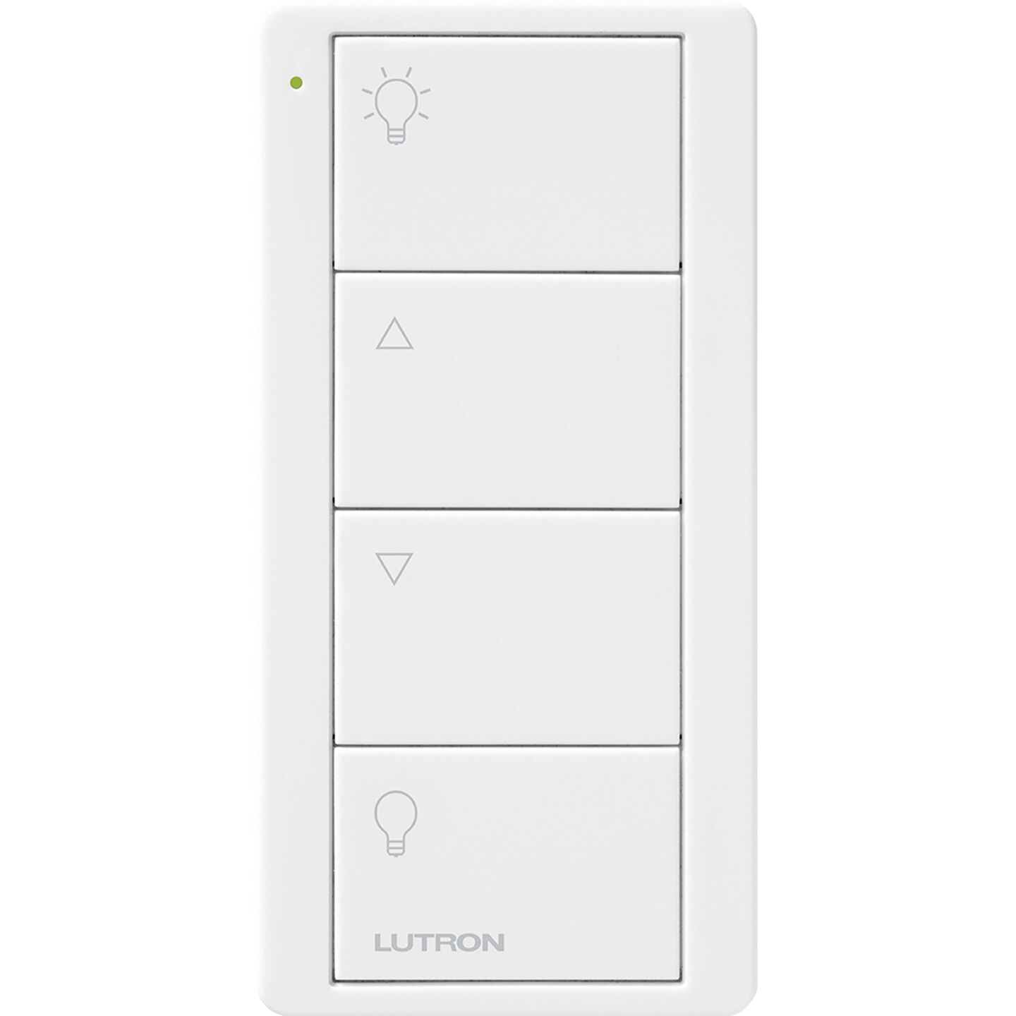White Lutron Pico four-button scene remote