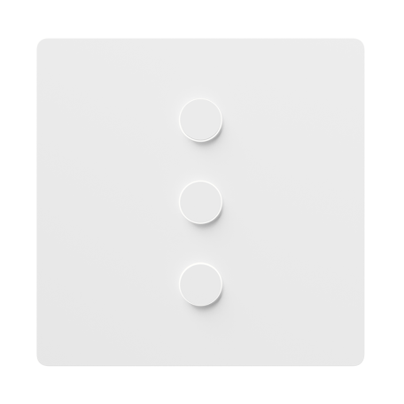 Lutron Alisse circular-button keypad on a square faceplate
