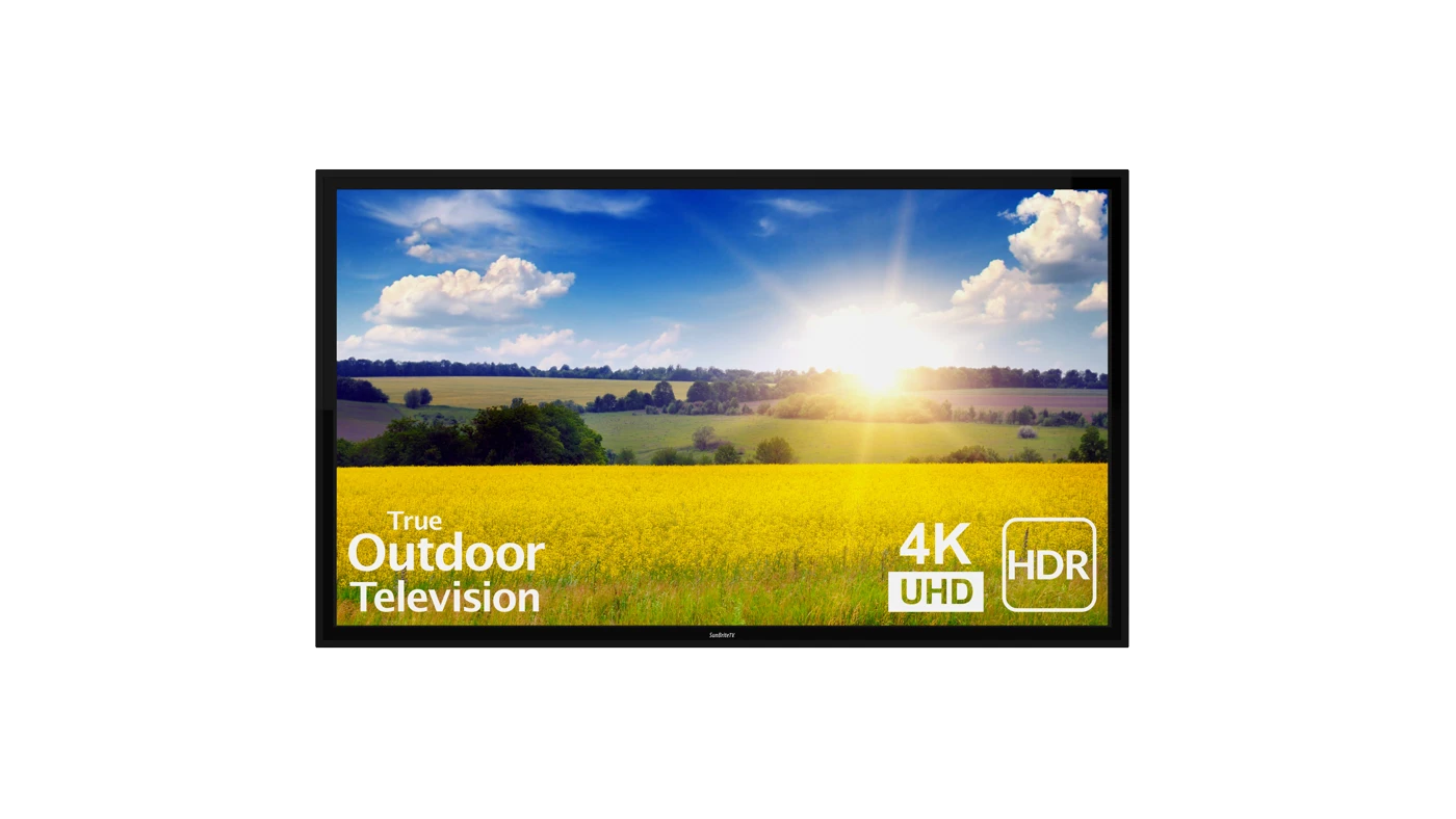 Complete front view of a SunBrite Pro 2 full-sun outdoor television