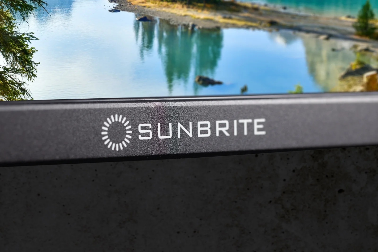 Close view of SunBrite Solis full-sun outdoor television