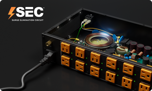 Illustration of WattBox Surge Elimination Circuit inside the power conditioner