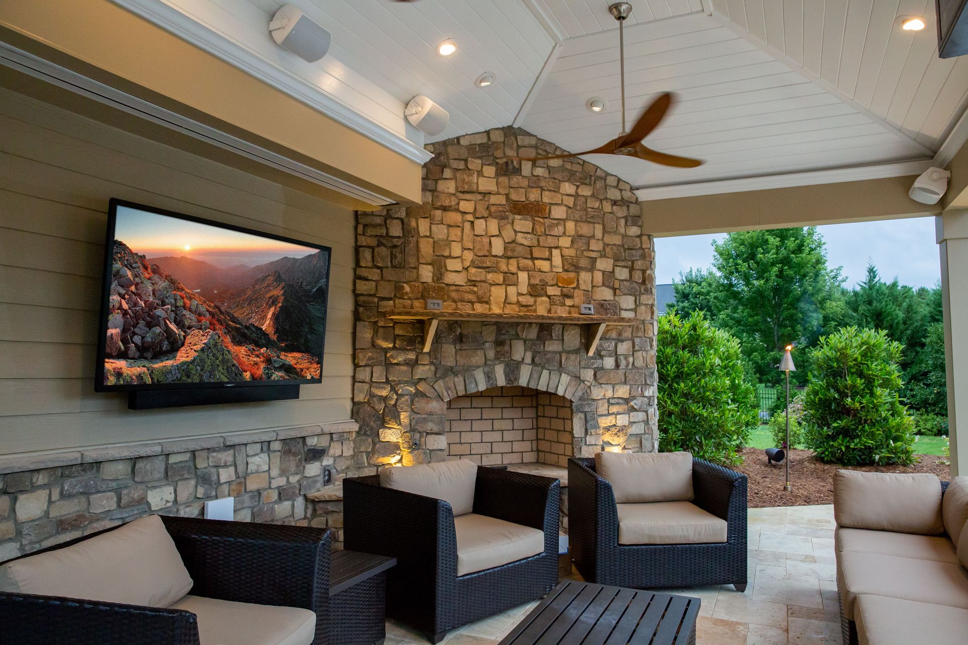 Outdoor TV and Surround System