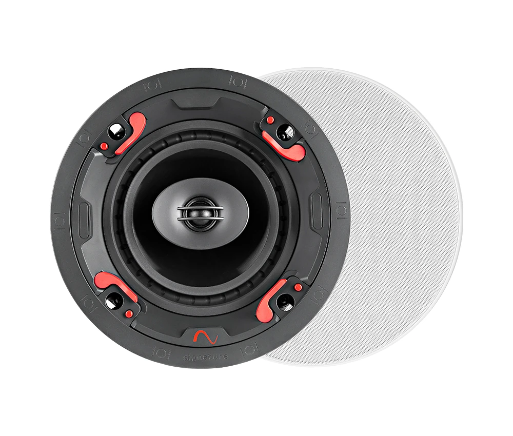 Signature 3 SIG-36-IC speaker with its full round grille